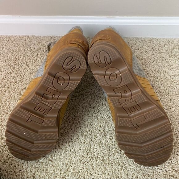 Sorel PDX Lace up Wedge Lexie Wedge Elk Tan Brown Grey 9 - Picture 5 of 6